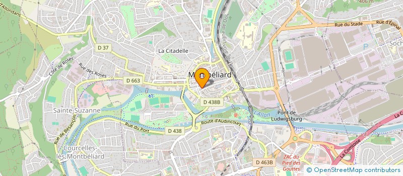 localisation de l'entreprise WOODY S  MONTBELIARD