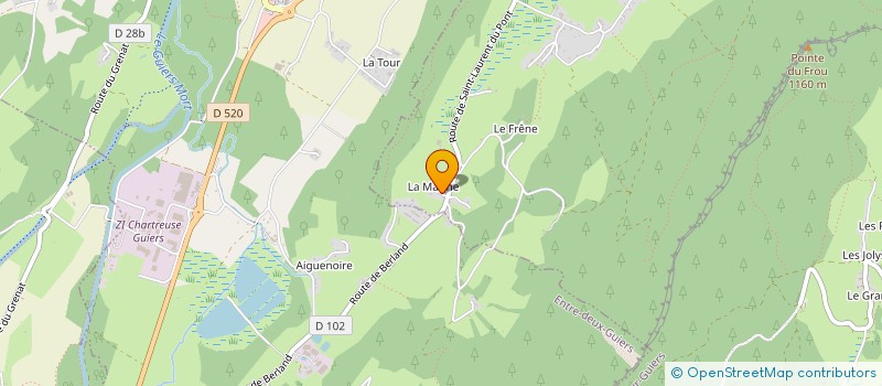 localisation de l'entreprise WOODY STYLE  SAINT-CHRISTOPHE-SUR-GUIERS