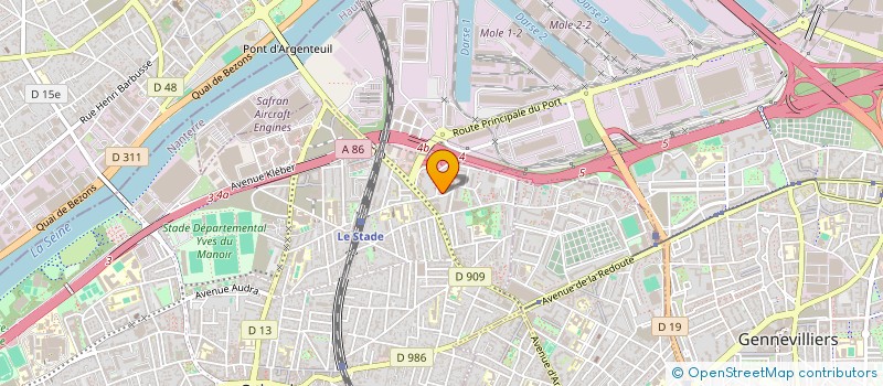 localisation de l'entreprise WOOF & CO à COLOMBES