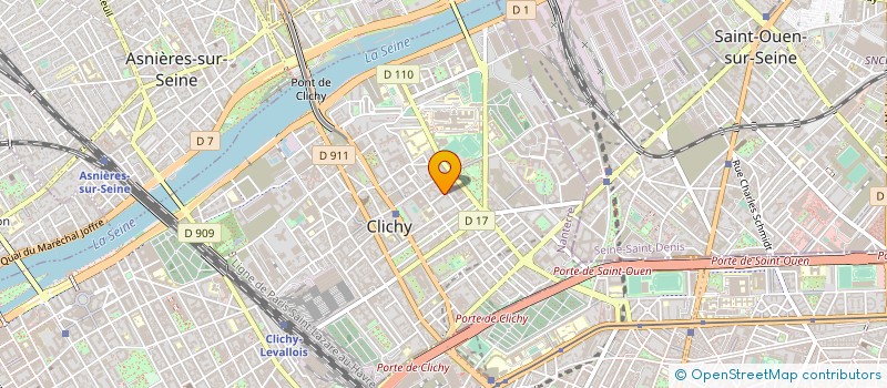 localisation de l'entreprise WOOP SPORT à CLICHY