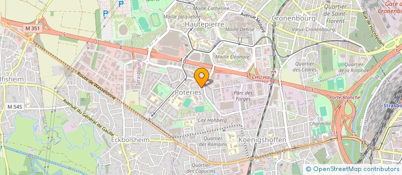 localisation de l'entreprise WOOPY'S à STRASBOURG