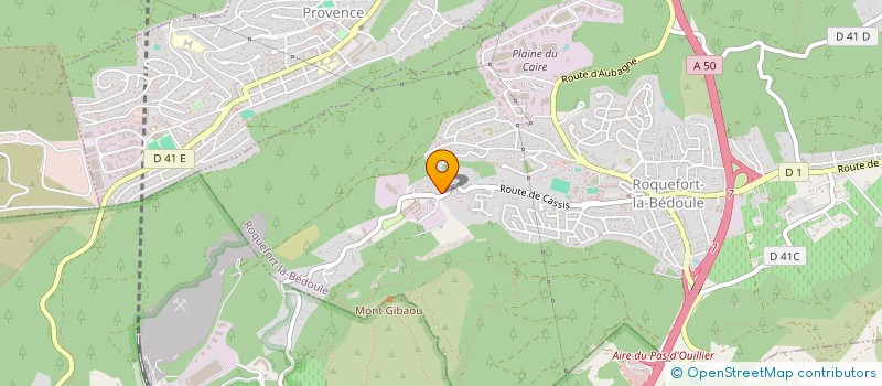 localisation de l'entreprise WOORTEX à ROQUEFORT-LA-BEDOULE