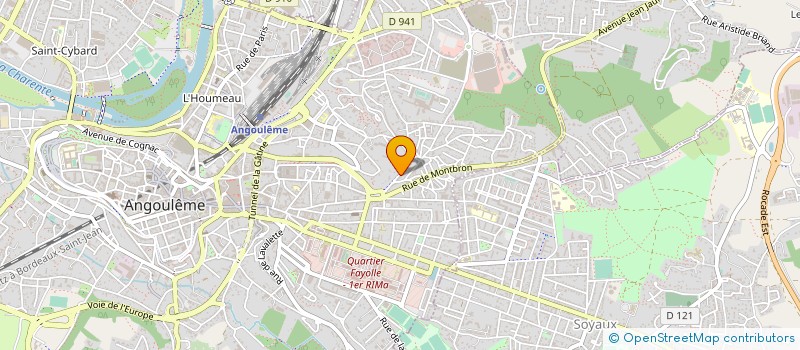 localisation de l'entreprise WOOX à ANGOULEME