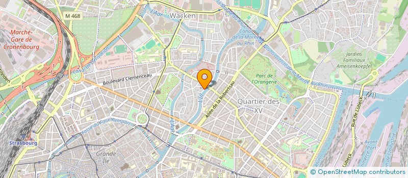 localisation de l'entreprise WOOZWI à STRASBOURG