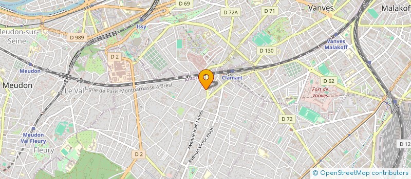localisation de l'entreprise WOP à CLAMART