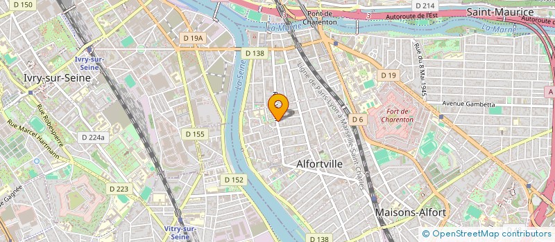 localisation de l'entreprise WOR2IM à ALFORTVILLE