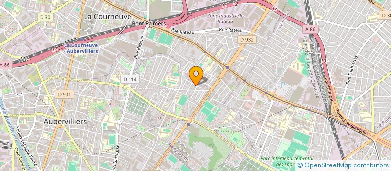 localisation de l'entreprise WORA  AUBERVILLIERS