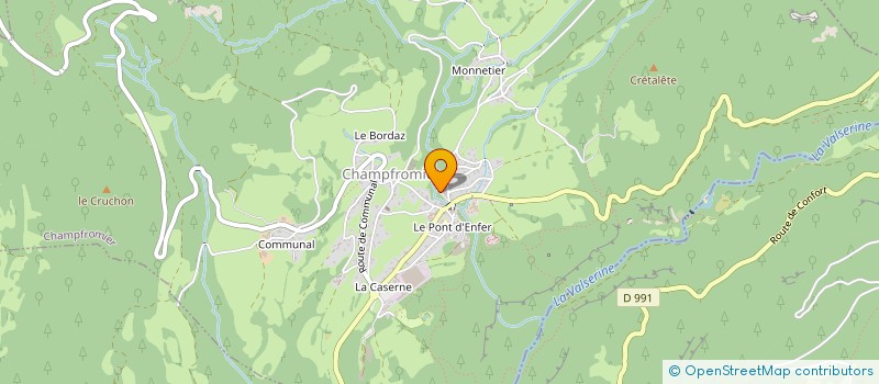 localisation de l'entreprise WORDHEBERG à CHAMPFROMIER