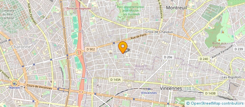 localisation de l'entreprise WORDLAW TRADUCTION à MONTREUIL