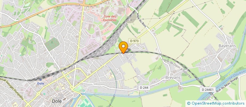 localisation de l'entreprise WORK à DOLE