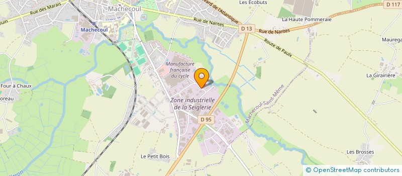 localisation de l'entreprise WORK AND BOX  MACHECOUL-SAINT-MEME