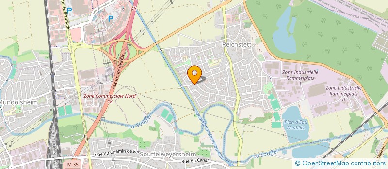 localisation de l'entreprise WORK ANGEL  REICHSTETT