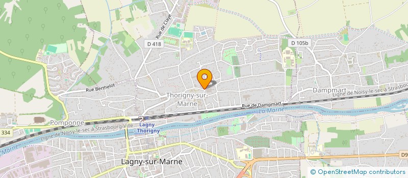 localisation de l'entreprise WORK CLEAN  THORIGNY-SUR-MARNE