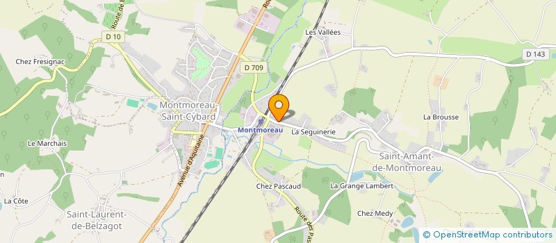 localisation de l'entreprise WORK FORCE SERVICES à MONTMOREAU
