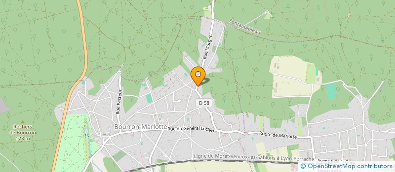 localisation de l'entreprise WORK IN à BOURRON-MARLOTTE