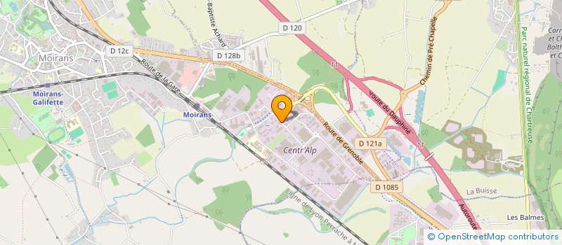localisation de l'entreprise WORK IN CENTR'ALP  MOIRANS