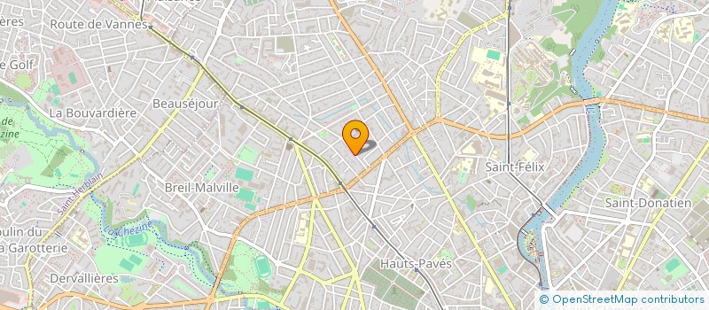 localisation de l'entreprise WORK INVEST à NANTES
