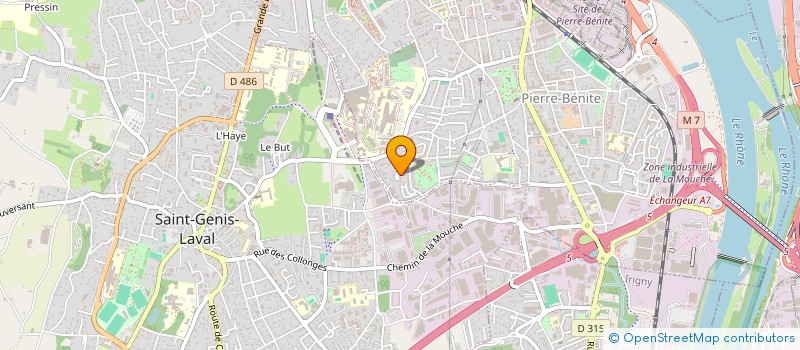 localisation de l'entreprise WORK'N'SHARE  OULLINS-PIERRE-BENITE