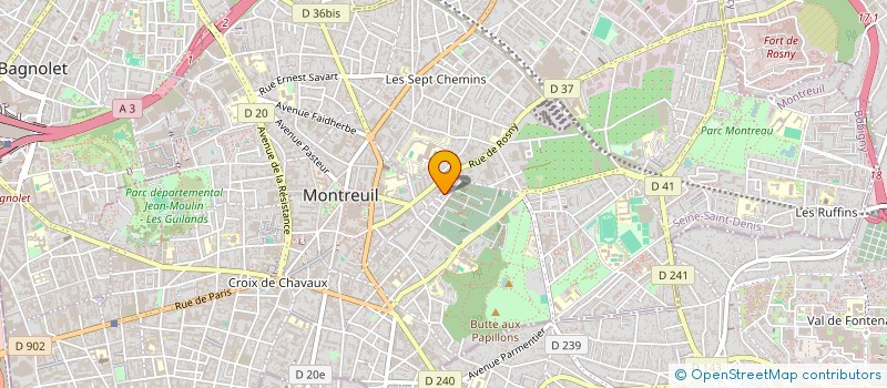 localisation de l'entreprise WORK PROJECT ASSOCIES à MONTREUIL