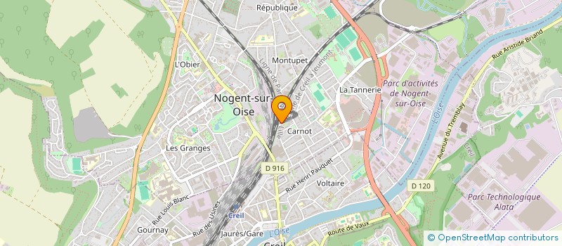 localisation de l'entreprise WORK TALENT MANAGEMENT  NOGENT-SUR-OISE