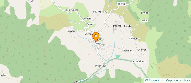 localisation de l'entreprise WORK' UP  VESC