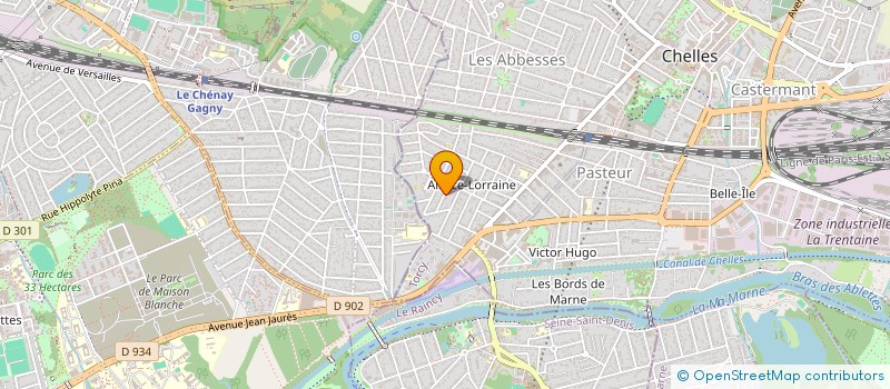 localisation de l'entreprise WORK WITH NOUS  CHELLES