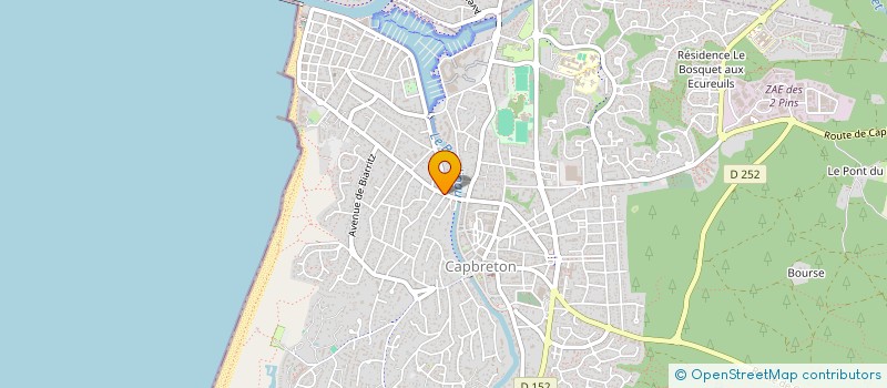 localisation de l'entreprise WORKBOX à CAPBRETON