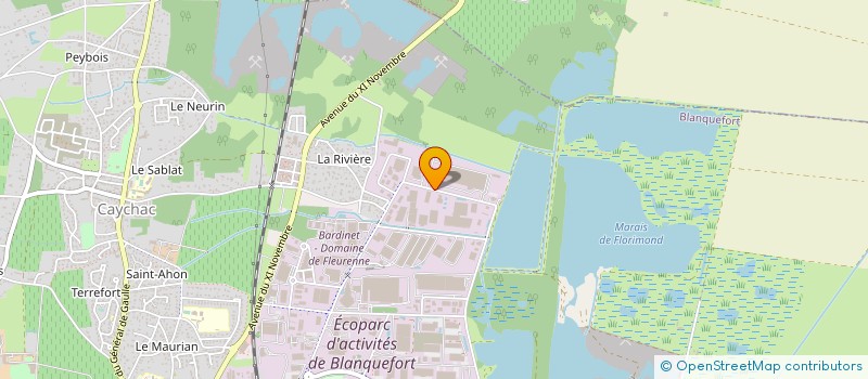 localisation de l'entreprise WORKER HABITAT  BLANQUEFORT