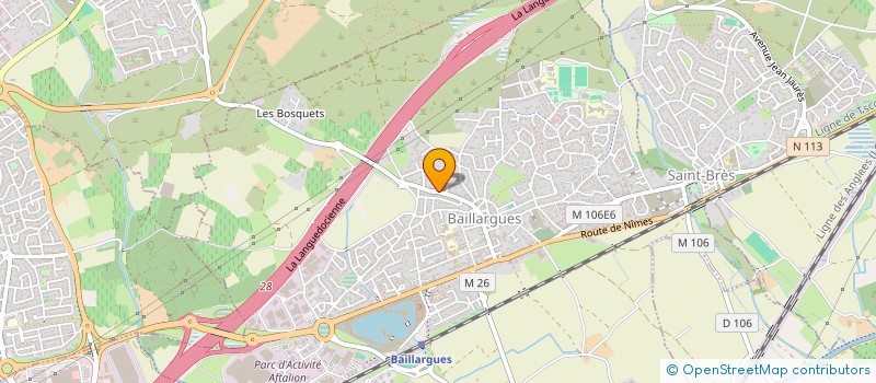 localisation de l'entreprise WORKFLOW  BAILLARGUES