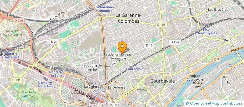 localisation de l'entreprise WORKING FOR à COURBEVOIE