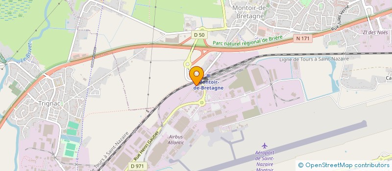 localisation de l'entreprise WORKING SERVICES FACILITIES à MONTOIR-DE-BRETAGNE