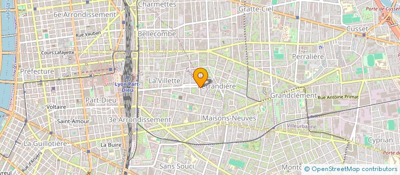 localisation de l'entreprise WORKINLIVE à LYON
