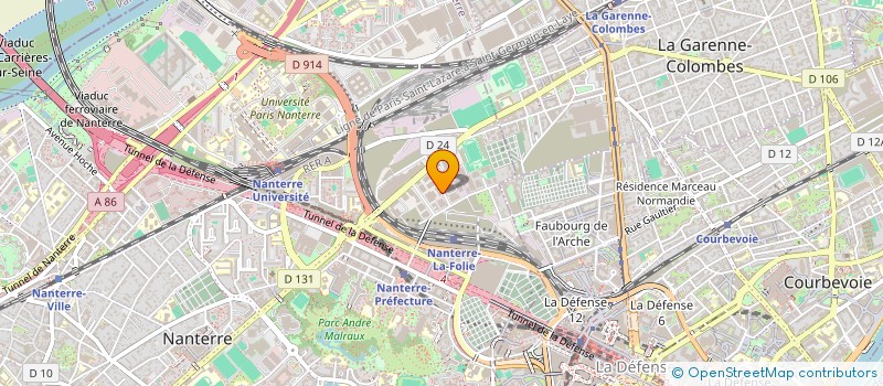 localisation de l'entreprise WORKNET à COURBEVOIE