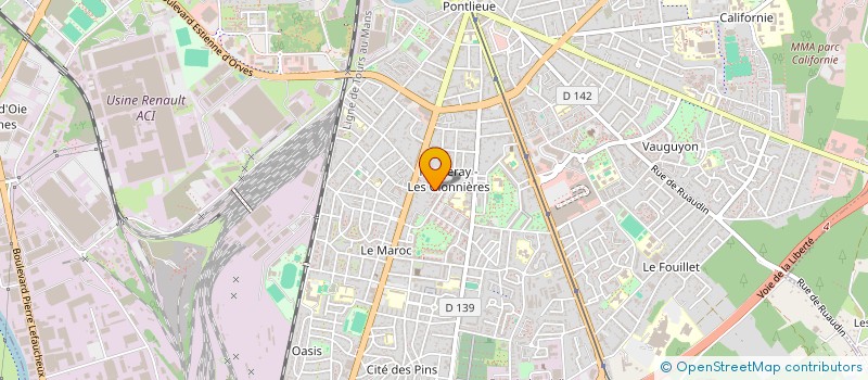 localisation de l'entreprise WORKONE  LE MANS