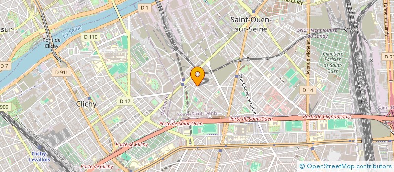 localisation de l'entreprise WORKOUT FRANCE à SAINT-OUEN-SUR-SEINE