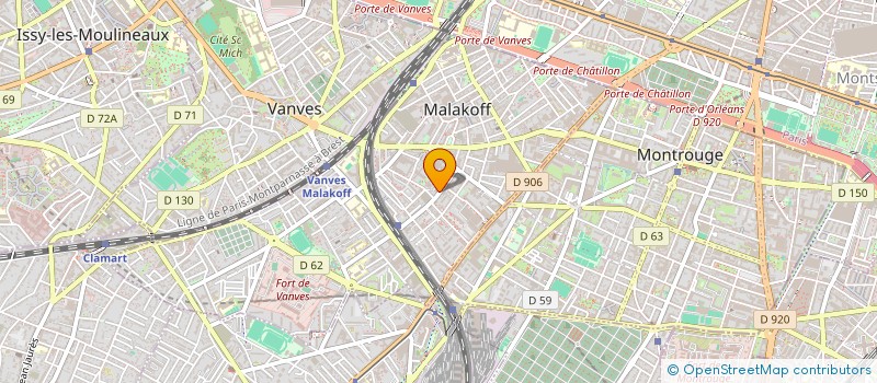 localisation de l'entreprise WORKPOD  MALAKOFF