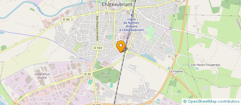 localisation de l'entreprise WORKS CONSTRUCTION  CHATEAUBRIANT