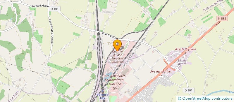 localisation de l'entreprise WORKS4IMPACT à CHATEAUNEUF-SUR-ISERE