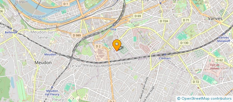 localisation de l'entreprise WORKTEAM à ISSY-LES-MOULINEAUX