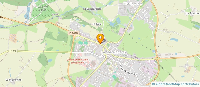 localisation de l'entreprise WORLD AGRO à LA CHATAIGNERAIE