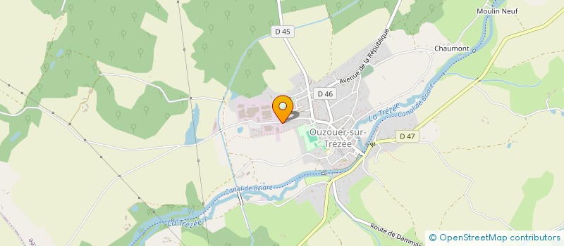 localisation de l'entreprise WORLD CASH FRANCE SARL  OUZOUER-SUR-TREZEE