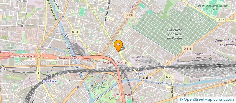 localisation de l'entreprise WORLD.COM  PANTIN