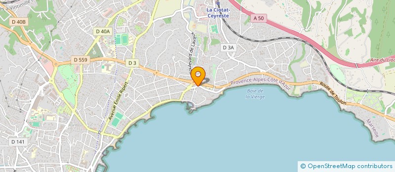 localisation de l'entreprise WORLD DESIGN ARCHITECTURE  LA CIOTAT