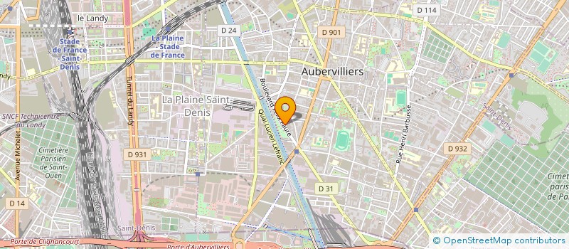localisation de l'entreprise WORLD ELECTRONIC GAMES SA à AUBERVILLIERS