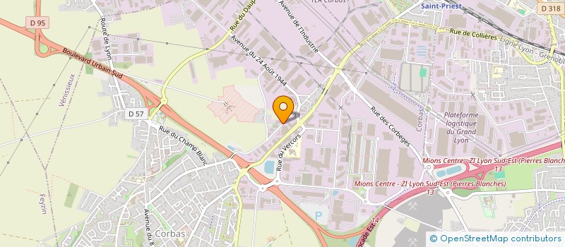 localisation de l'entreprise WORLD FRENCH BUSINESS à CORBAS