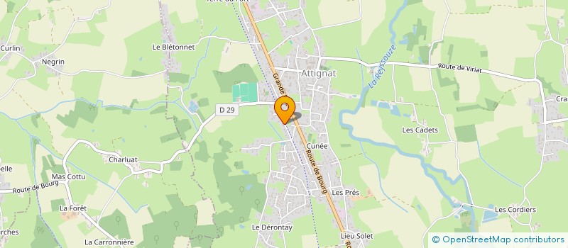 localisation de l'entreprise WORLD GIVORD & CO  ATTIGNAT