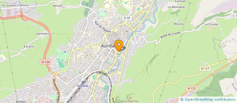 localisation de l'entreprise WORLD IMPRESSIONS - SECURITE ET PREVENTION à AURILLAC