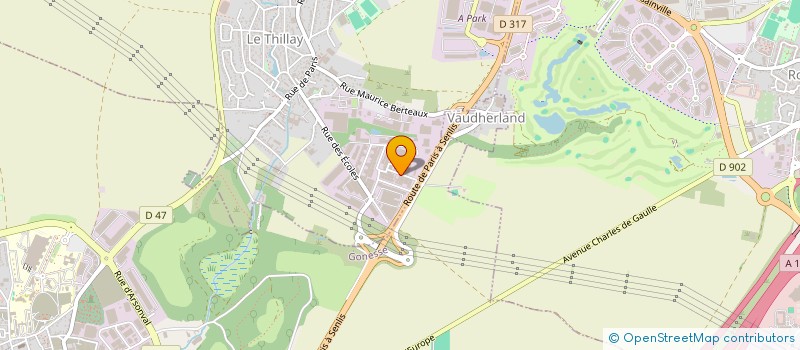 localisation de l'entreprise WORLD MISSION AGENCY : CHAPELLE DES VAINQUEURS INTERNATIONALE FRANCE   WINNERS CHAPEL INTERNATIONAL FRANCE.  LE THILLAY