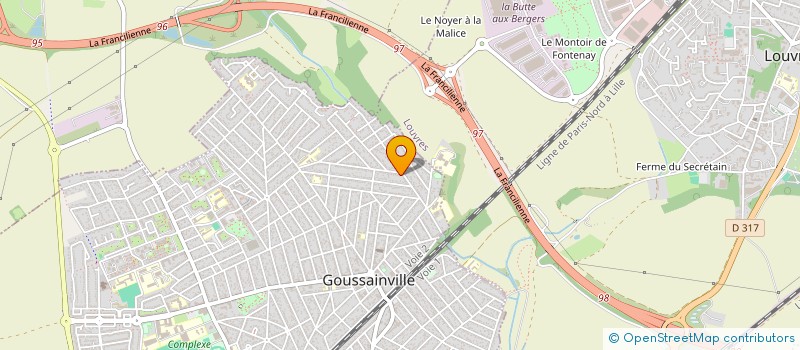 localisation de l'entreprise WORLD OF GAMER à GOUSSAINVILLE