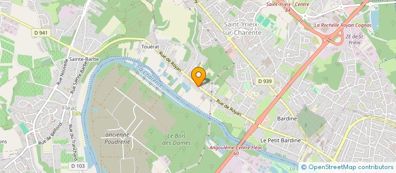 localisation de l'entreprise WORLD OF PAINTBALL CLUB  SAINT-YRIEIX-SUR-CHARENTE